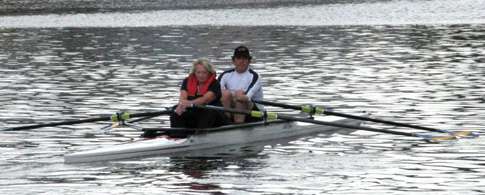 Jenny Huskinson rowing with Kenwyn