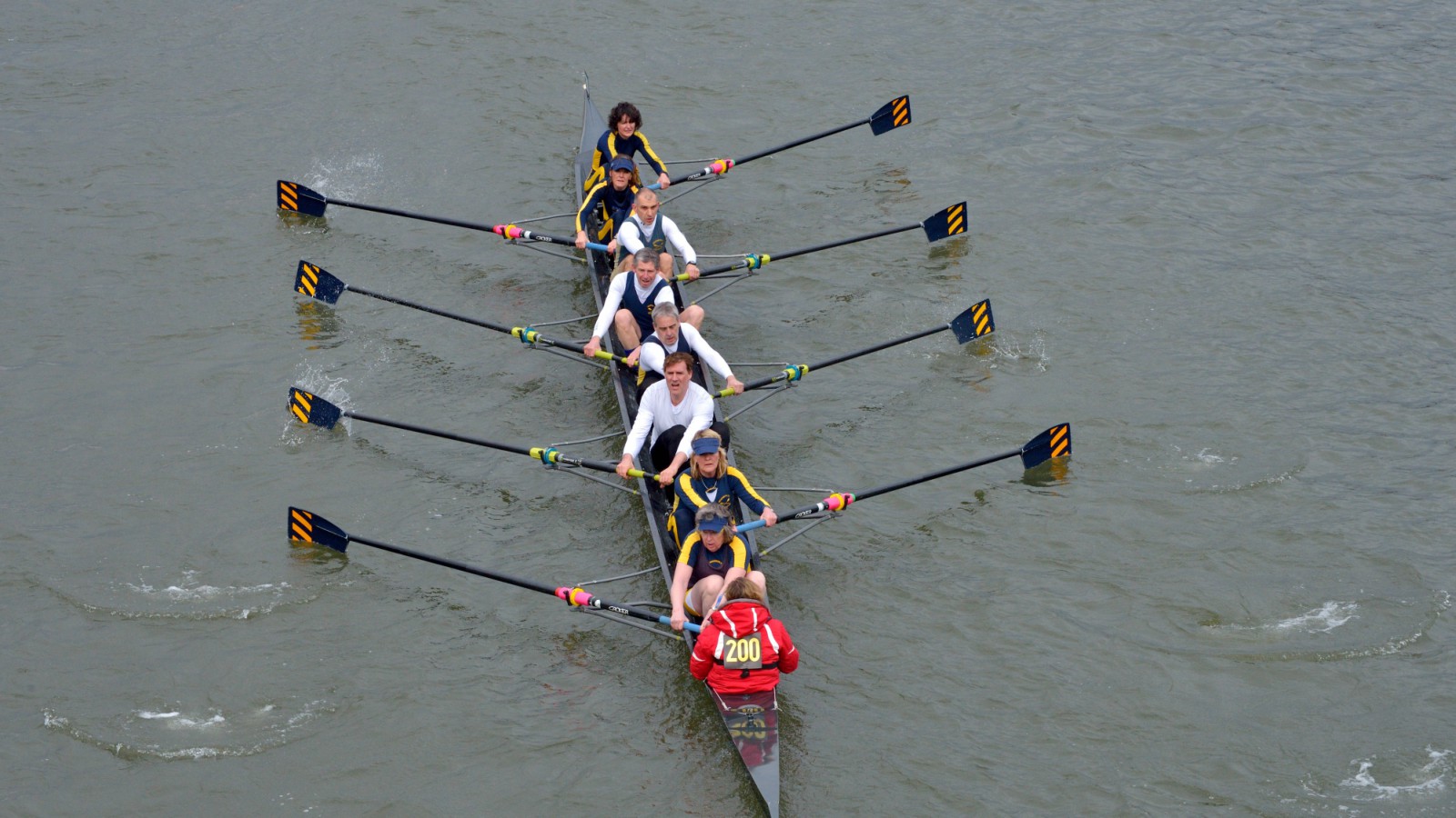 Masters of the Thames at the Vets Head of the River Race British Rowing
