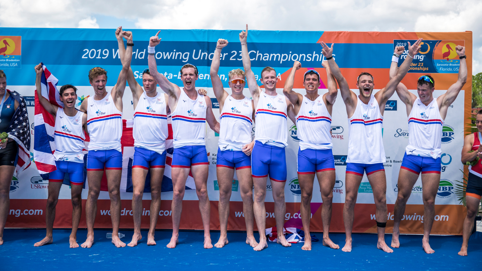 The U23 men's eight with Henry on the far right (c) AllMarkOne