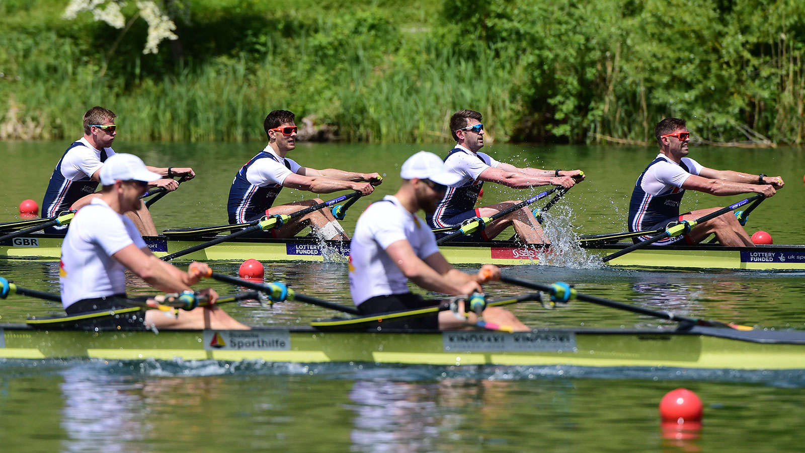 Eight British crews through to finals at World Rowing Cup II British