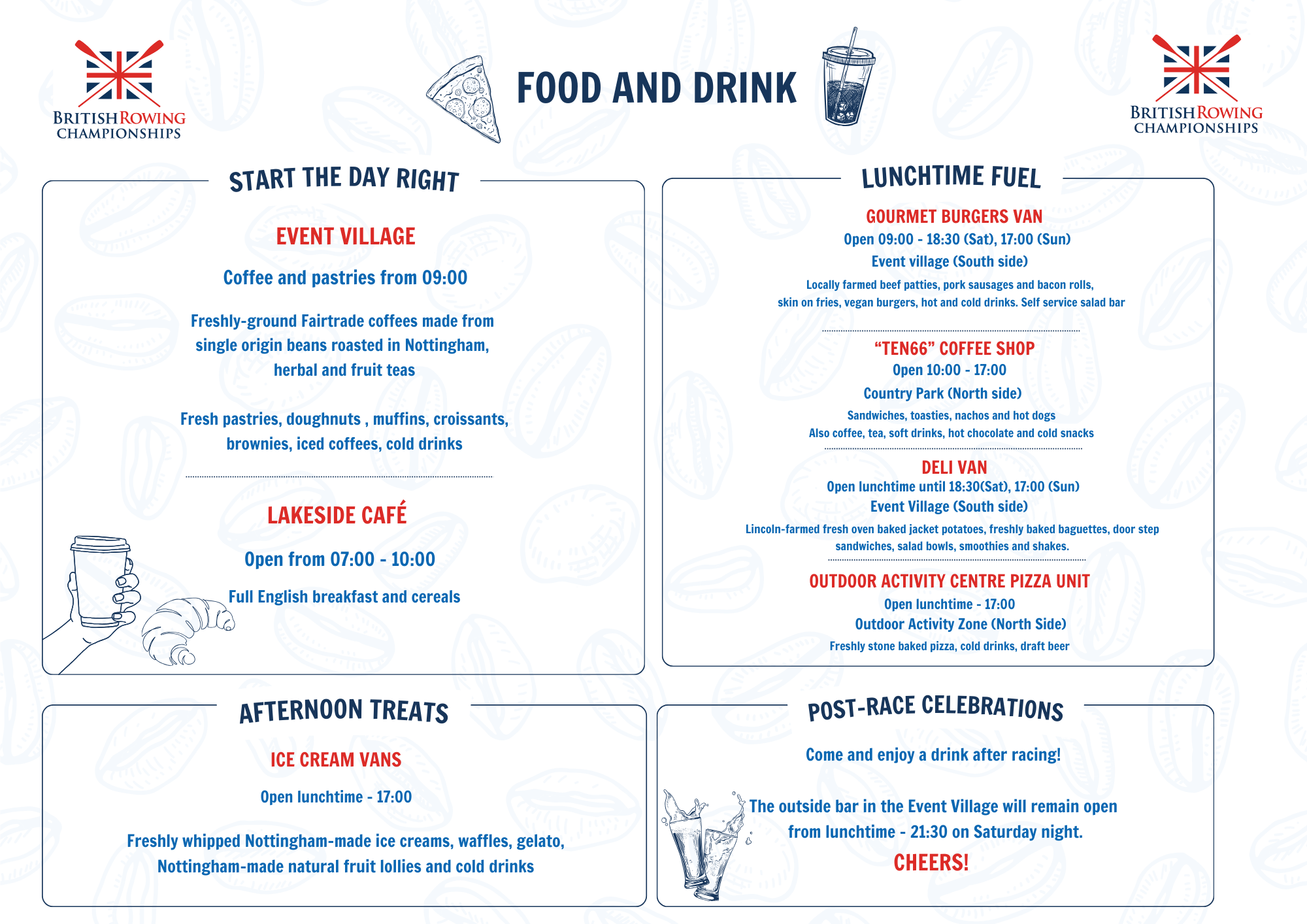 Food and drink options