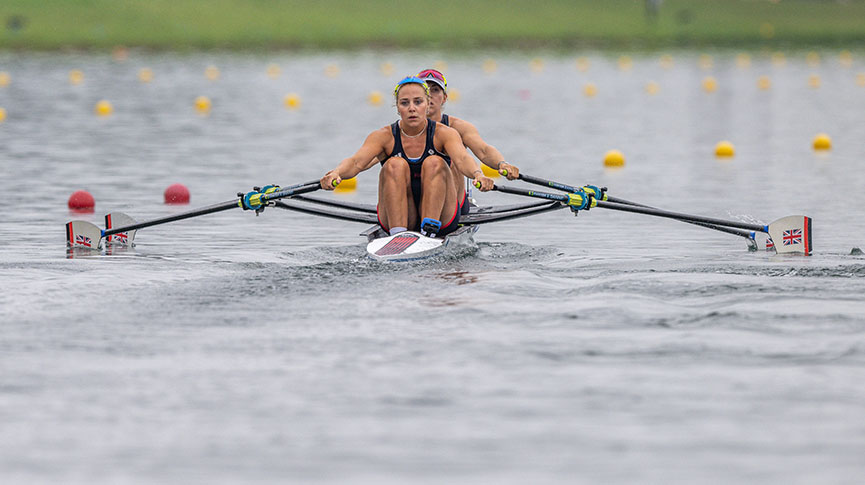 women's double sculls race on day 1 of the 2024 Paris Olympics