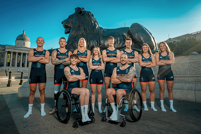 ParalympicsGB rowing squad 2024 by Landsear's Lion