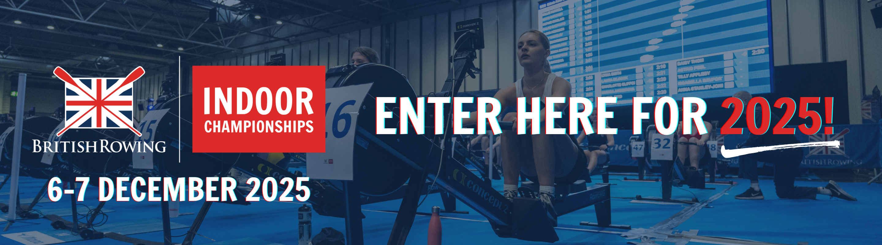 Enter the British Rowing Indoor Championships